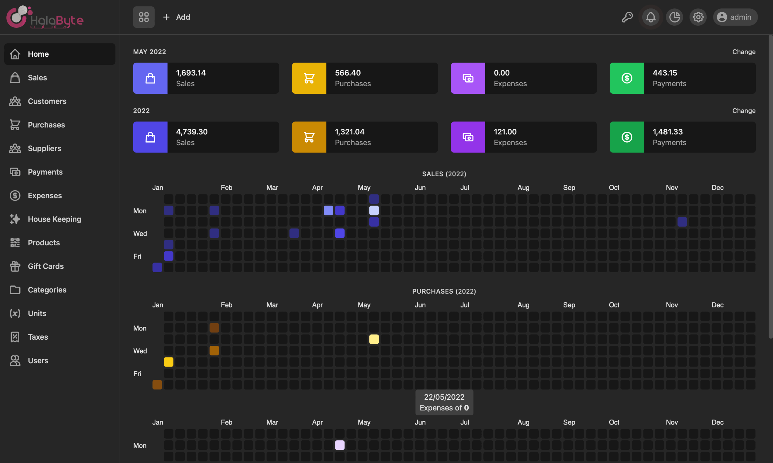 HalaPOS Dashboard